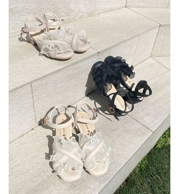  「シアーフリルサンダル」|サンダル|