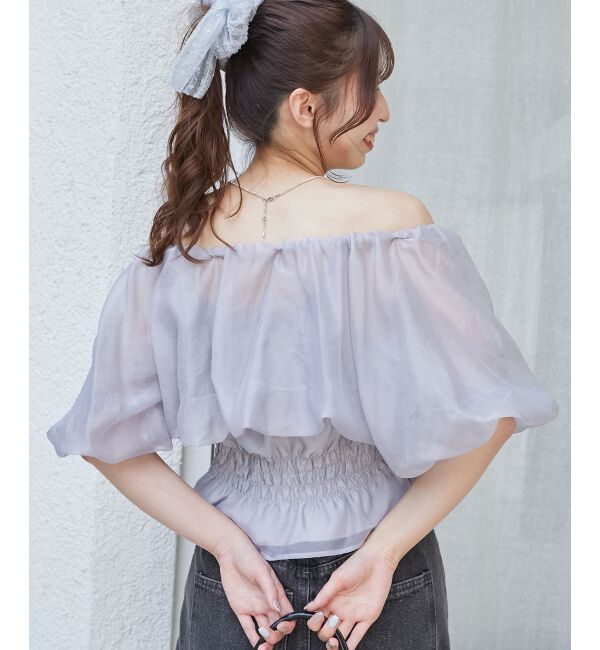  「前後2wayバルーン袖ブラウス」|シャツ・ブラウス|