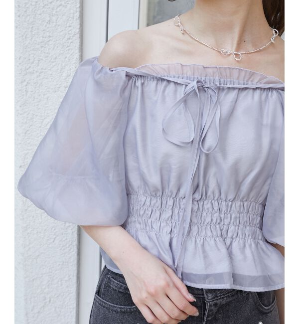  「前後2wayバルーン袖ブラウス」|シャツ・ブラウス|