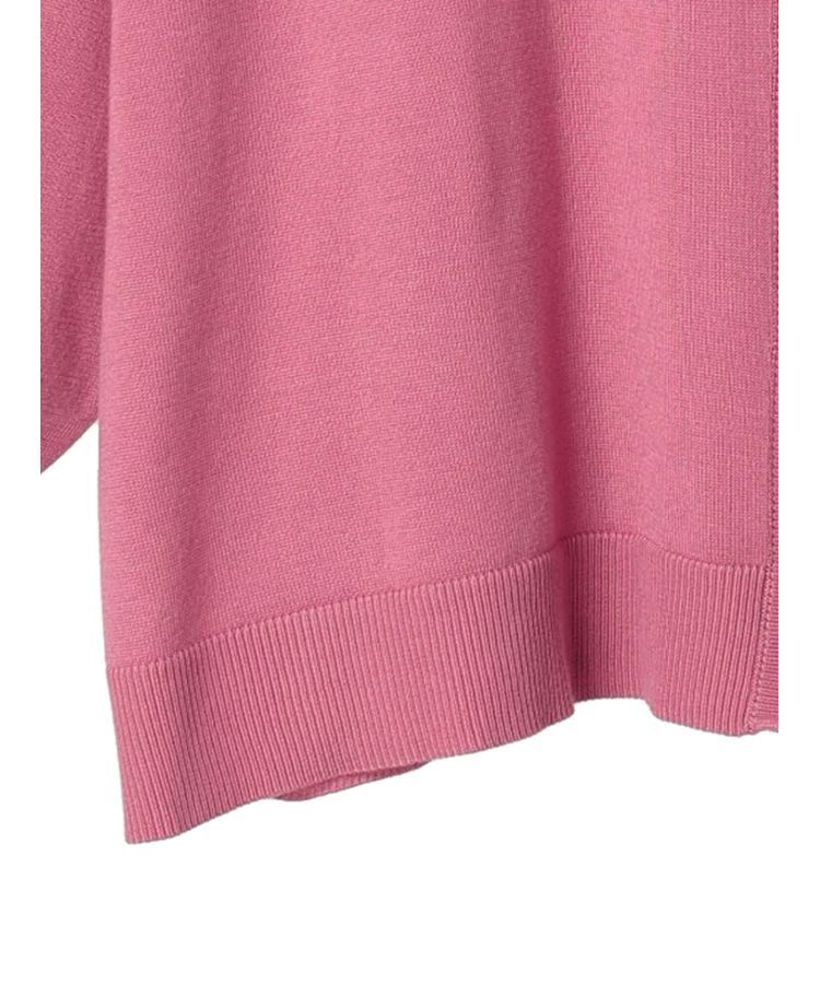 earth music&ecology「サイドスリットルーズVネックカーディガン」|カーディガン|