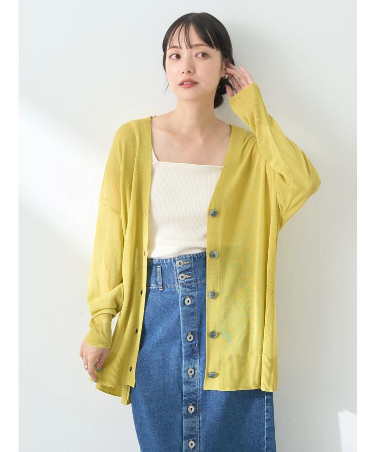 earth music&ecology「シアーBIGカーディガン」|カーディガン|