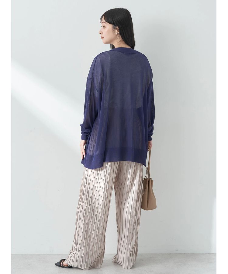 earth music&ecology「シアーBIGカーディガン」|カーディガン|