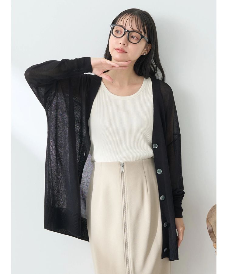 earth music&ecology「シアーBIGカーディガン」|カーディガン|