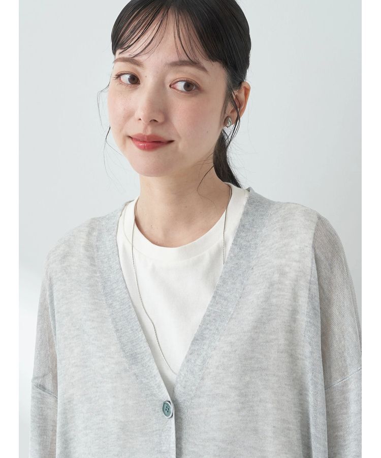 earth music&ecology「シアーBIGカーディガン」|カーディガン|