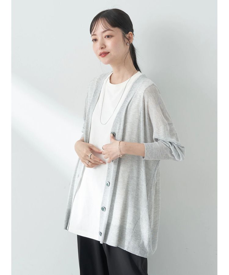 earth music&ecology「シアーBIGカーディガン」|カーディガン|
