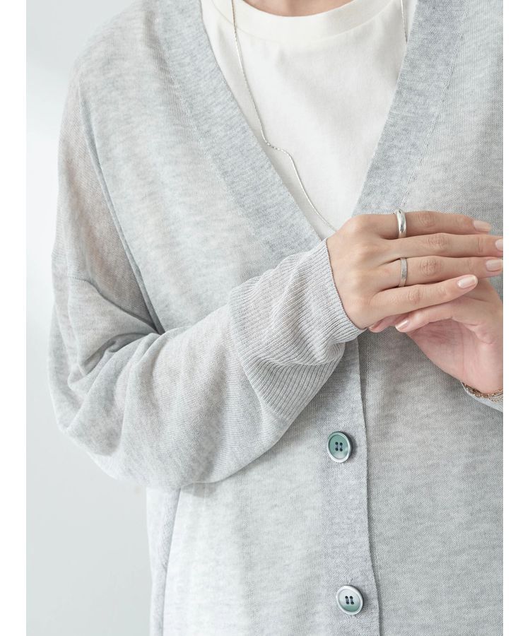 earth music&ecology「シアーBIGカーディガン」|カーディガン|