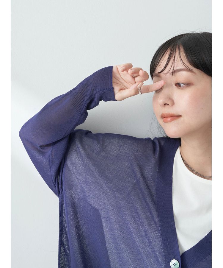 earth music&ecology「シアーBIGカーディガン」|カーディガン|