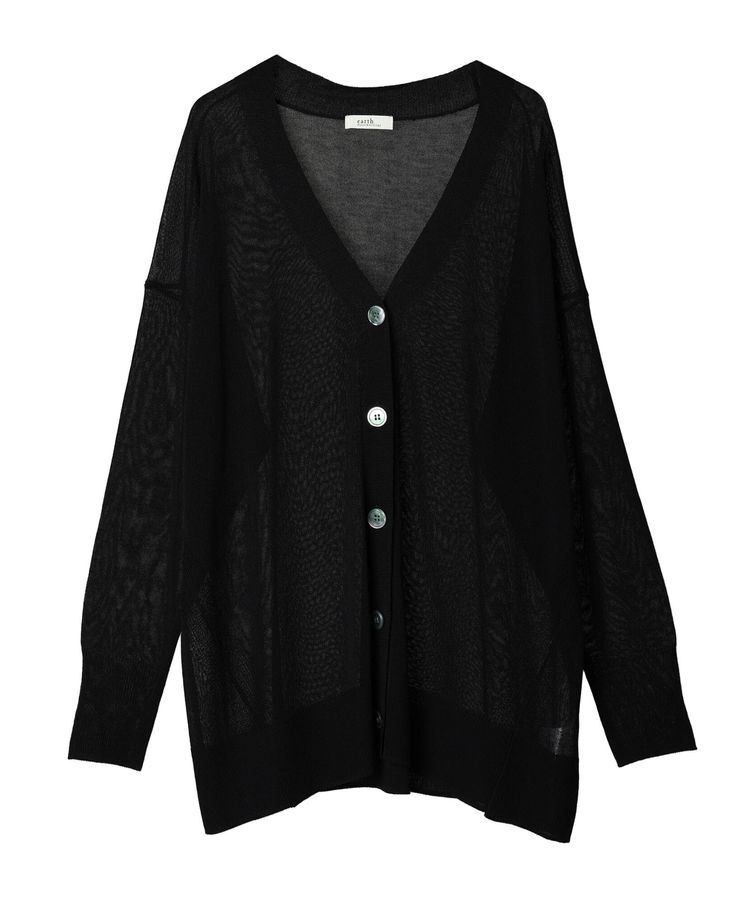 earth music&ecology「シアーBIGカーディガン」|カーディガン|