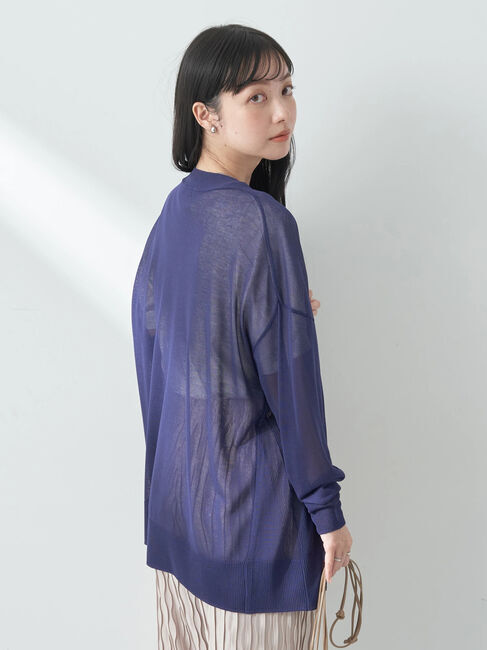 earth music&ecology「シアーBIGカーディガン」|カーディガン|