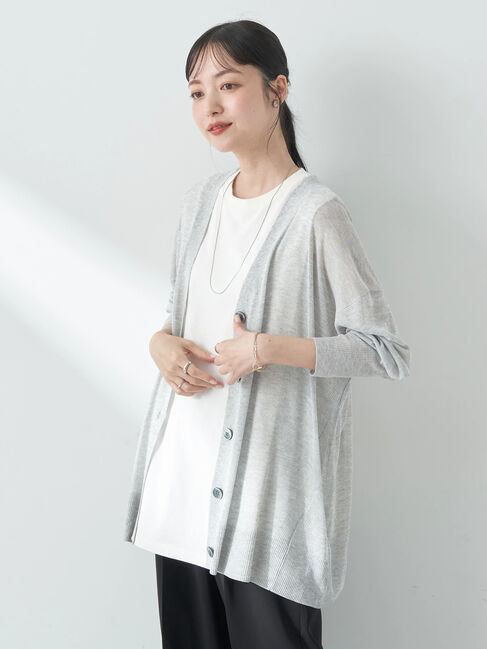 earth music&ecology「シアーBIGカーディガン」|カーディガン|