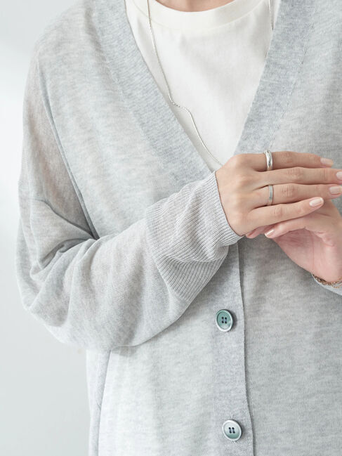 earth music&ecology「シアーBIGカーディガン」|カーディガン|