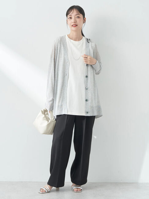 earth music&ecology「シアーBIGカーディガン」|カーディガン|