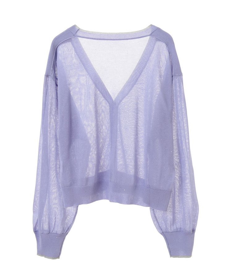 earth music&ecology「ミニスパンコールカーディガン」|カーディガン|