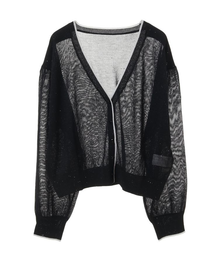 earth music&ecology「ミニスパンコールカーディガン」|カーディガン|