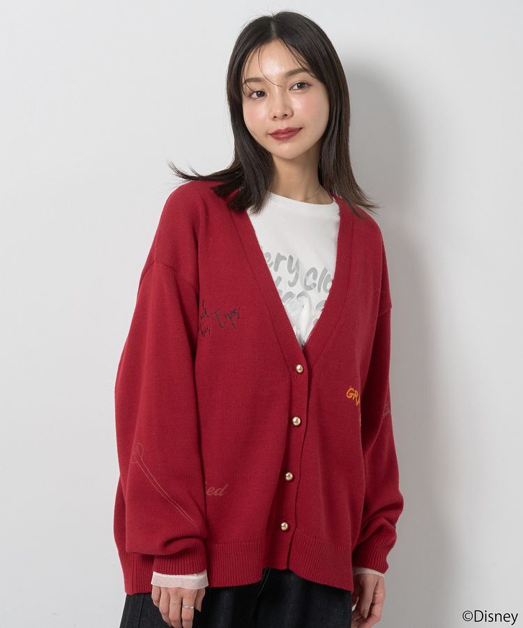 earth music&ecology「Villains　ジャファー/ニットカーディガン」|カーディガン|Red