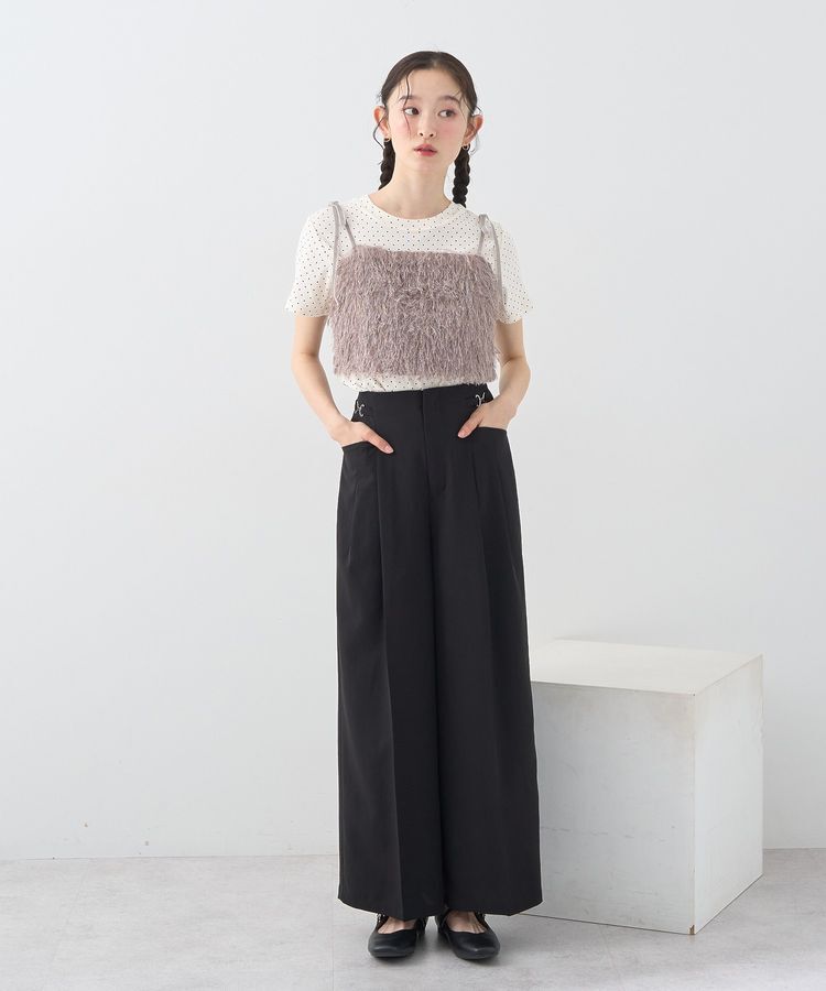 earth music&ecology「サイドビットワイドストレートパンツ」|その他|