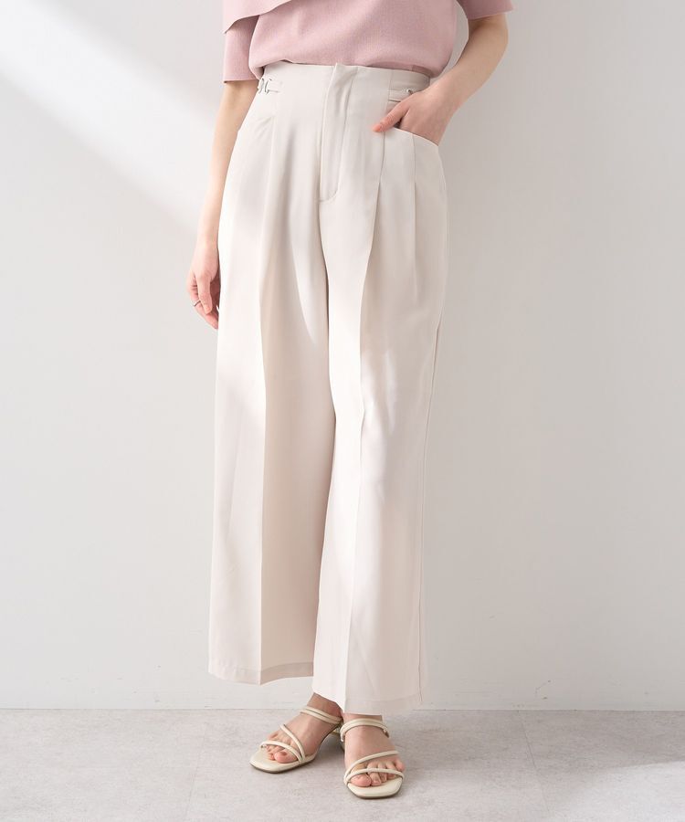 earth music&ecology「サイドビットワイドストレートパンツ」|その他|