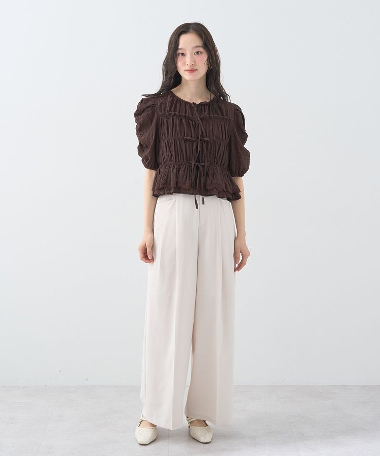 earth music&ecology「サイドビットワイドストレートパンツ」|その他|