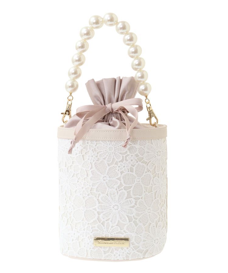 Maison de FLEUR「フラワーレース2Wayバケツ型バッグ」|ショルダー・メッセンジャー|