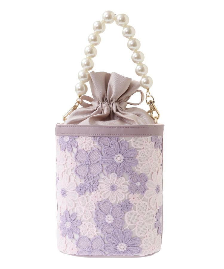 Maison de FLEUR「フラワーレース2Wayバケツ型バッグ」|ショルダー・メッセンジャー|