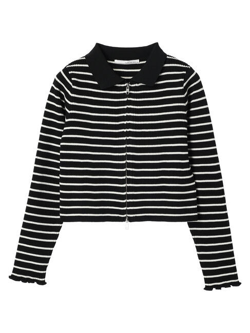 Green Parks「・ELENCARE　DUE　W　ZIP　ボーダーカーデ」|カーディガン|