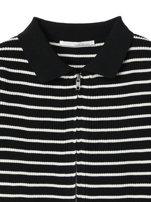 Green Parks「・ELENCARE　DUE　W　ZIP　ボーダーカーデ」|カーディガン|