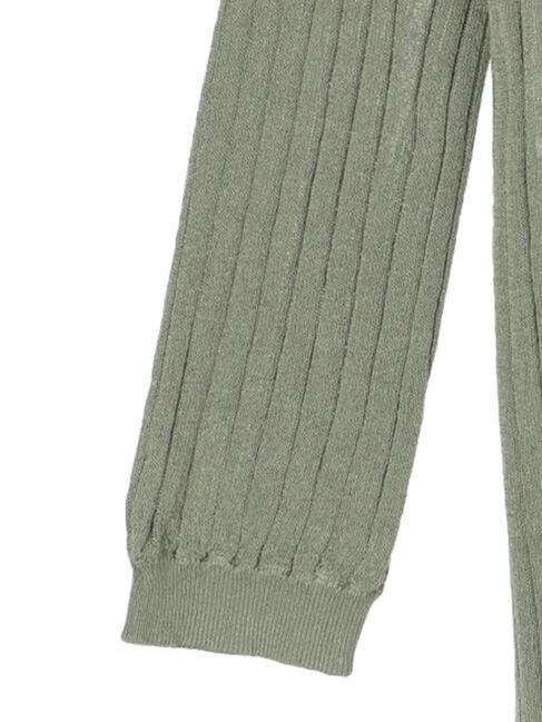 Green Parks「推しニット　リブ編みミドル丈カーディガン」|カーディガン|