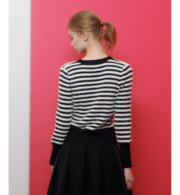 LOULOU WILLOUGHBY「◇【LOULOU WILLOUGHBY】フェザーリブボーダーカーディガン」|カーディガン|