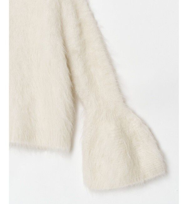 allureville「アルパカシャギーベルスリーブプルオーバー」|ニット・セーター|