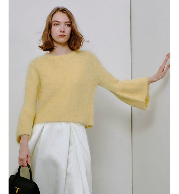 allureville「アルパカシャギーベルスリーブプルオーバー」|ニット・セーター|