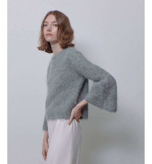 allureville「アルパカシャギーベルスリーブプルオーバー」|ニット・セーター|