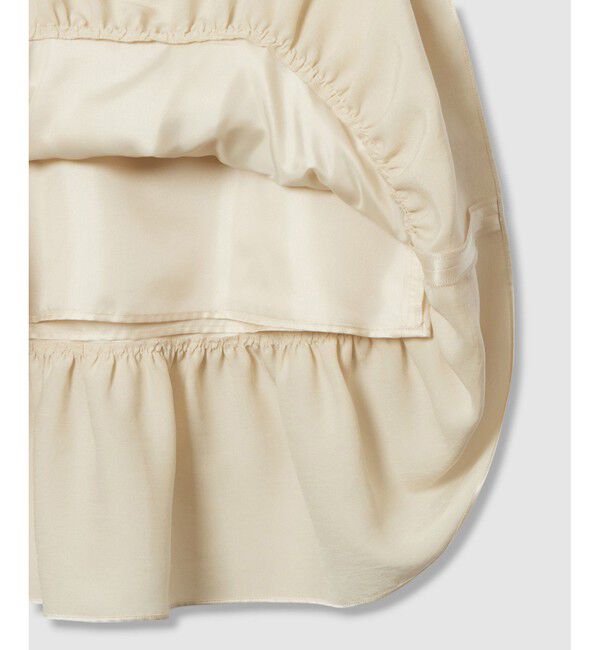 LOULOU WILLOUGHBY「【LOULOU WILLOUGHBY】トリアセサテンティアードスカート」|スカート|