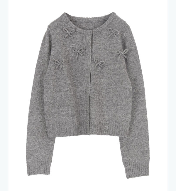 titivate「ウールタッチリボン付きカーディガン」|ニット・セーター|