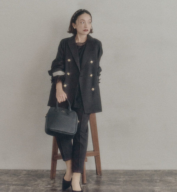  「ナイロンレース2WAYブラウス」|プルオーバー|