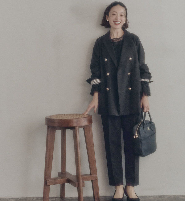  「ナイロンレース2WAYブラウス」|プルオーバー|