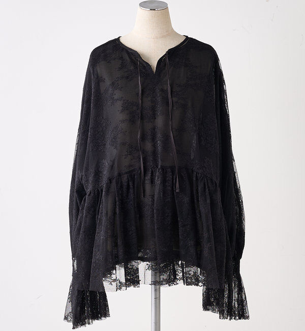  「ナイロンレース2WAYブラウス」|プルオーバー|