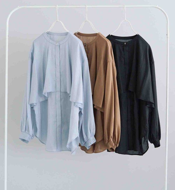  「ヨークデザインシアーブラウス」|シャツ・ブラウス|