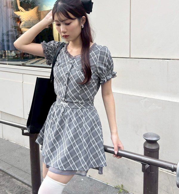  「【お揃いcollection】チェックセットアップ」|ワンピース|