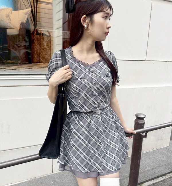  「【お揃いcollection】チェックセットアップ」|ワンピース|