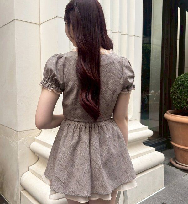  「【お揃いcollection】チェックセットアップ」|ワンピース|