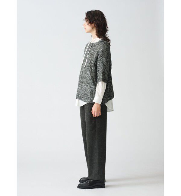 mizuiro ind「mizuiro ind へアリーワイドプルオーバー」|ニット・セーター|
