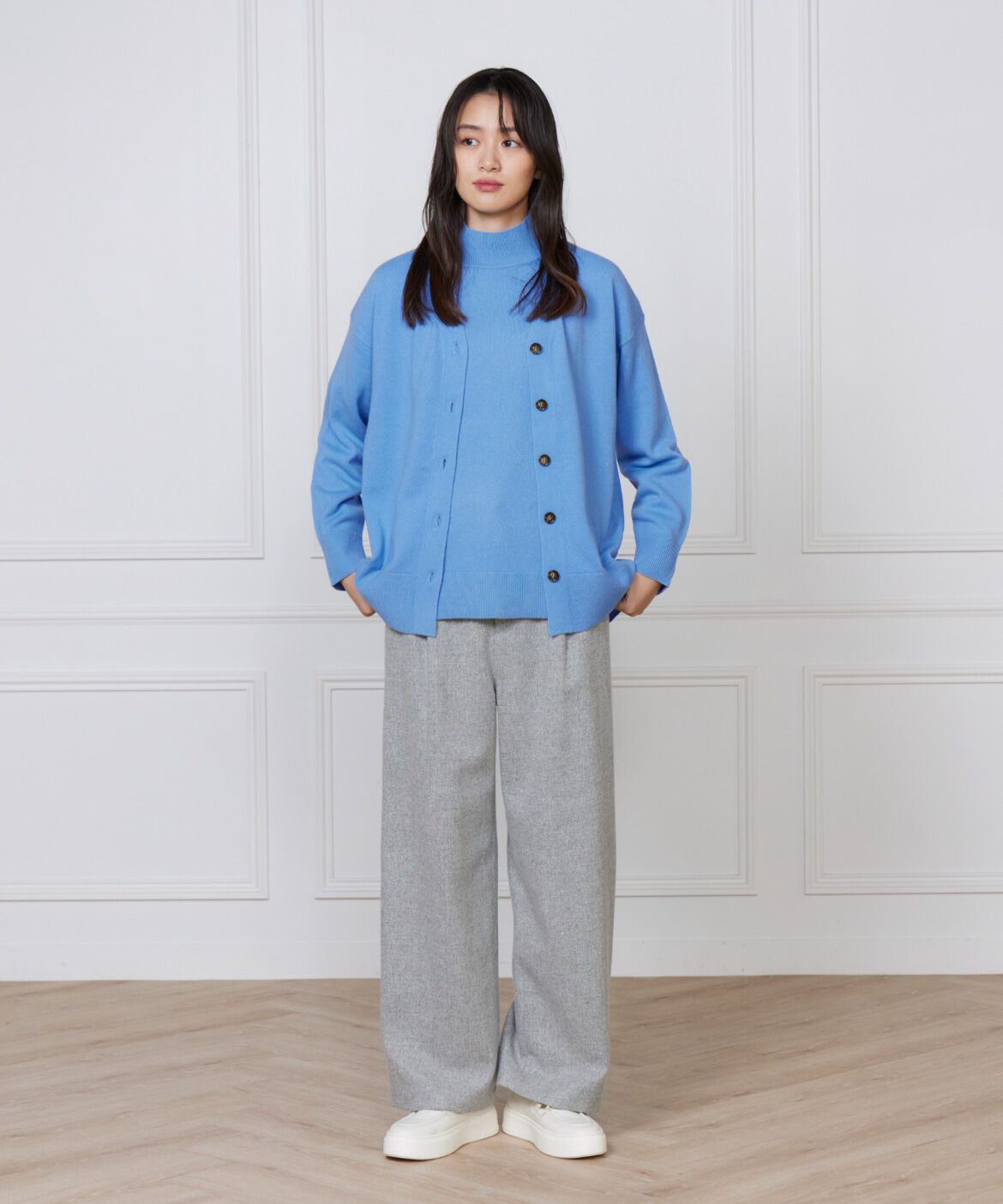 DAY by DAY it&rsquo;s international「カシミヤ混Vネックカーディガン《CASH5》」|カーディガン|