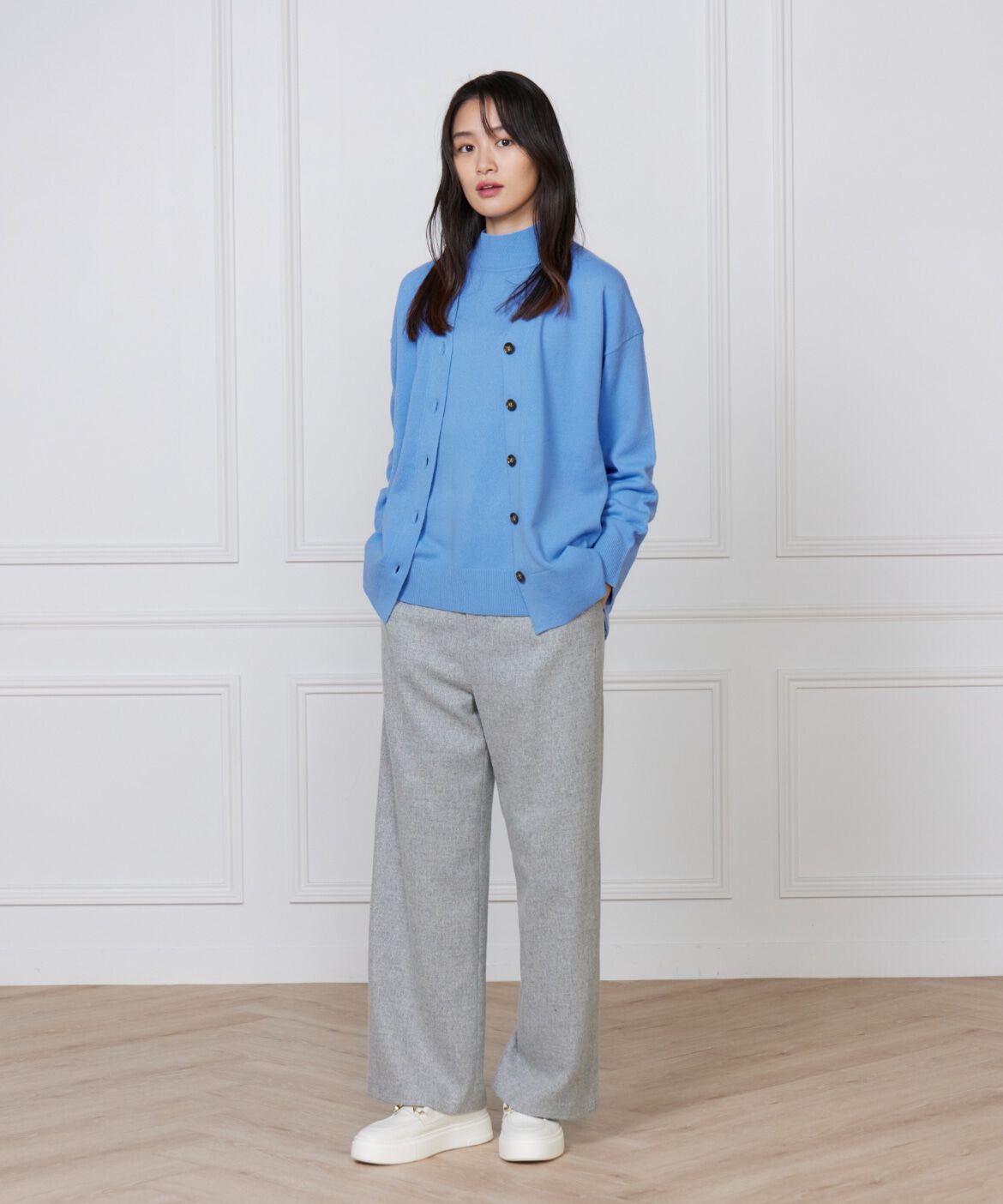 DAY by DAY it&rsquo;s international「カシミヤ混Vネックカーディガン《CASH5》」|カーディガン|