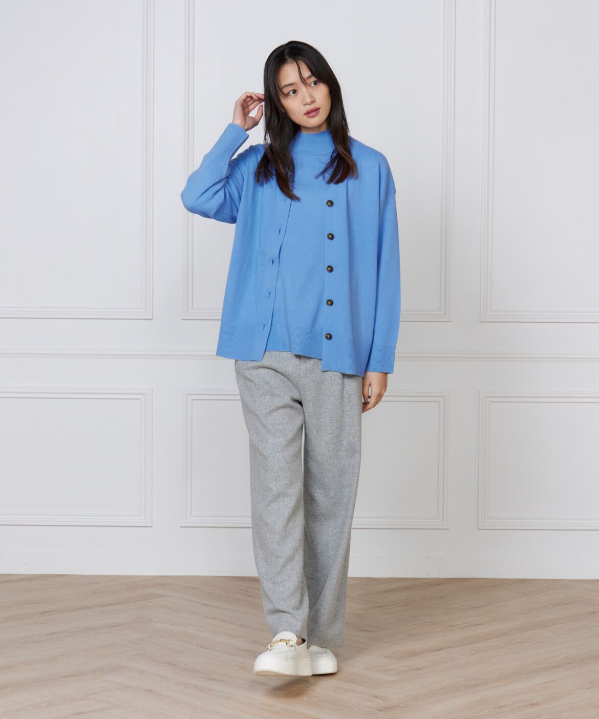 DAY by DAY it&rsquo;s international「カシミヤ混Vネックカーディガン《CASH5》」|カーディガン|