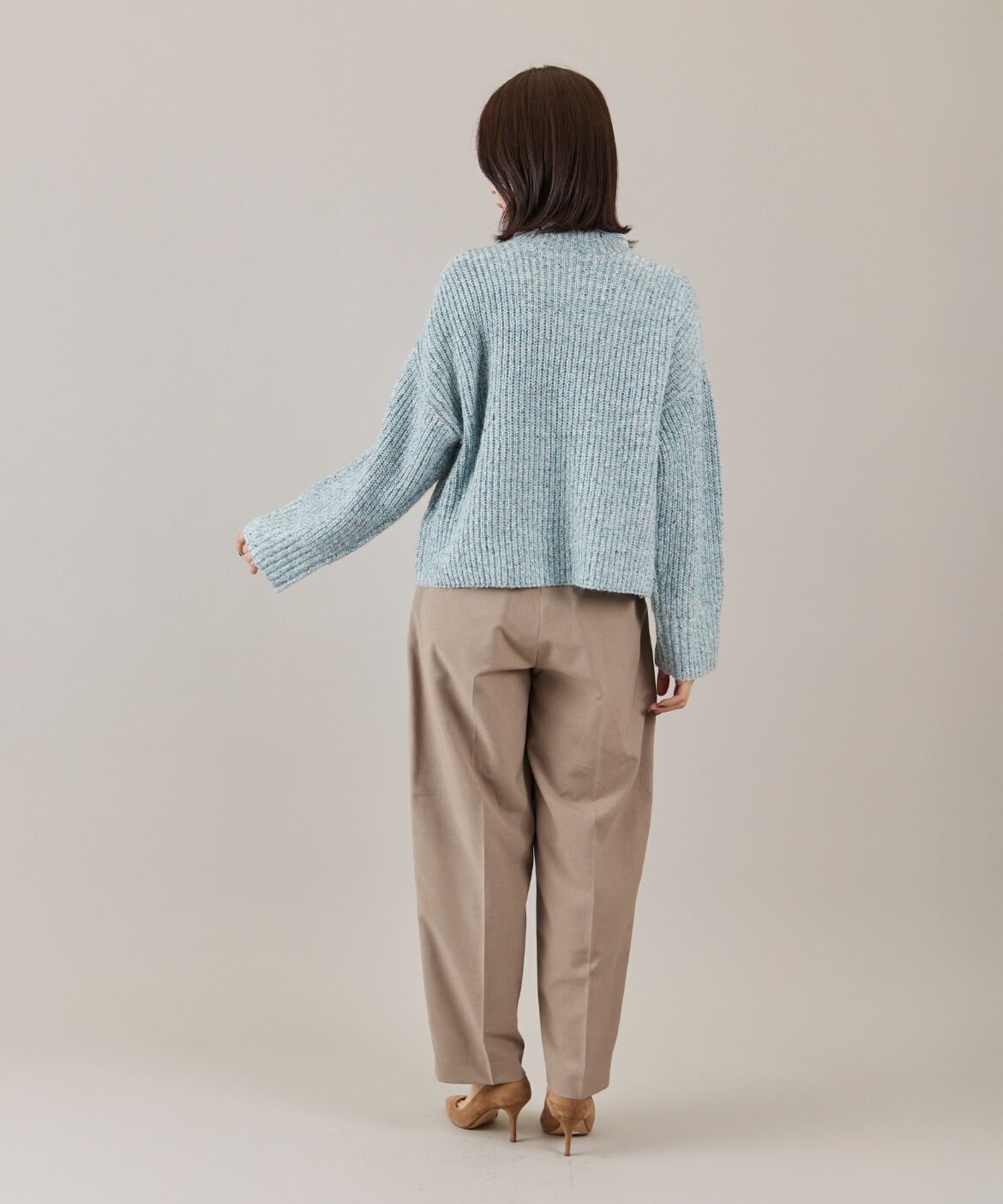 DAY by DAY it&rsquo;s international「カラーネップ畦編みロールネックプルオーバー」|ニット・セーター|