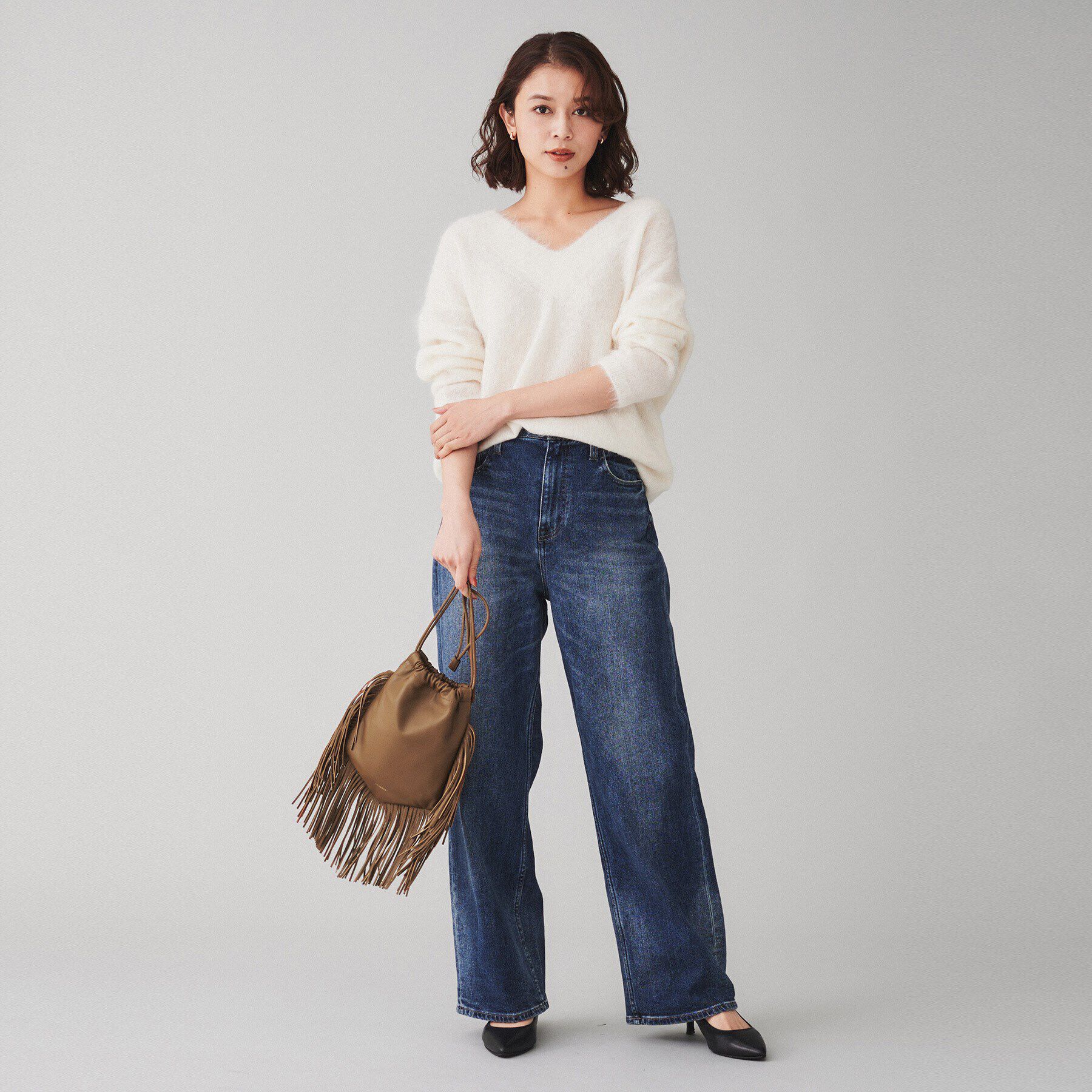 UNTITLED「【ORSETTO】CODA フリンジドロストバッグ」|ショルダー・メッセンジャー|