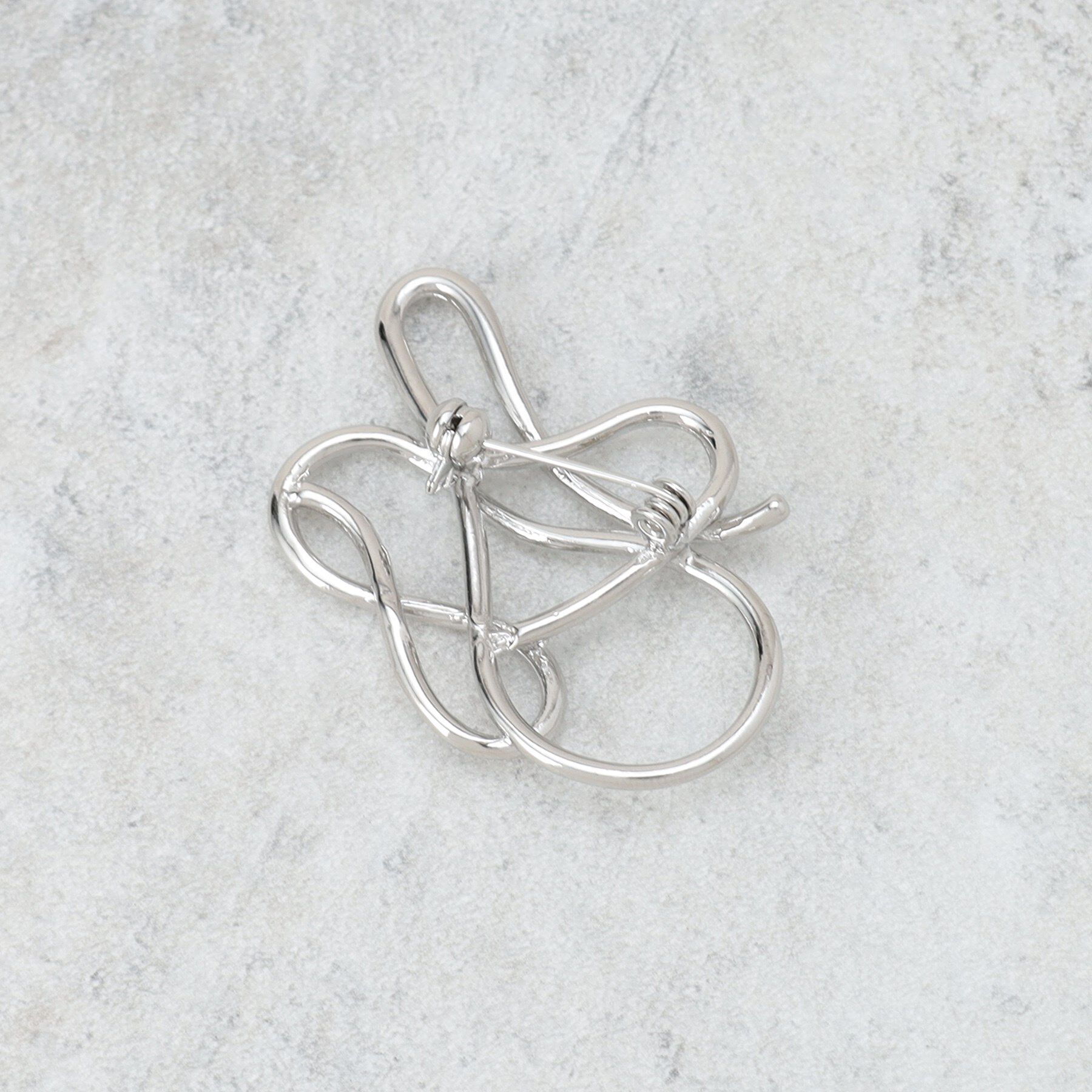 INDIVI「【セレモニー／デイリー】ラインモチーフブローチ」|ブローチ・コサージュ|