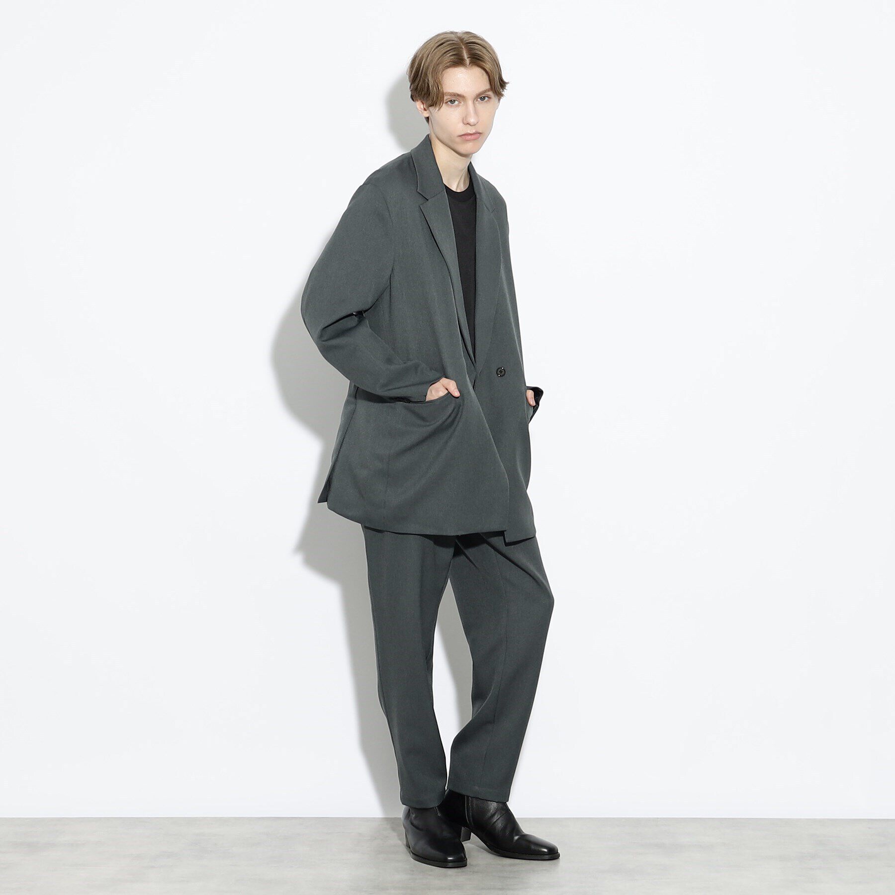 tk.TAKEO KIKUCHI「【WEB限定】2点セット　オーバーラフセミダブルセットアップ（ダブル＆シングルジャケット）」|スーツ|