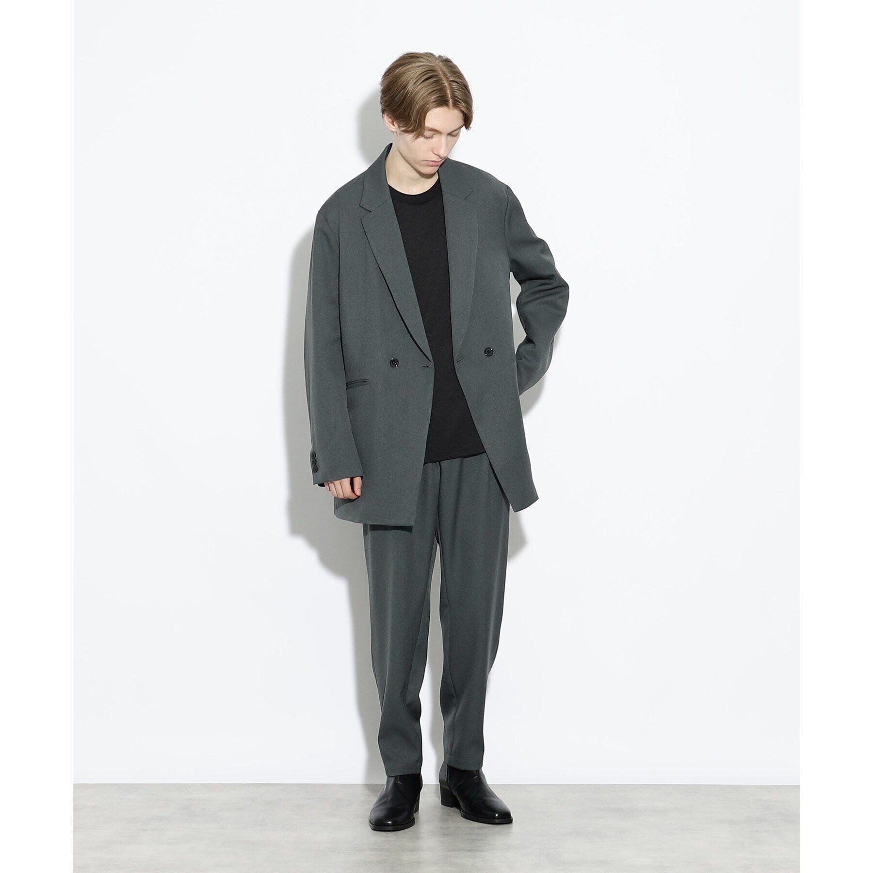 tk.TAKEO KIKUCHI「【WEB限定】2点セット　オーバーラフセミダブルセットアップ（ダブル＆シングルジャケット）」|スーツ|