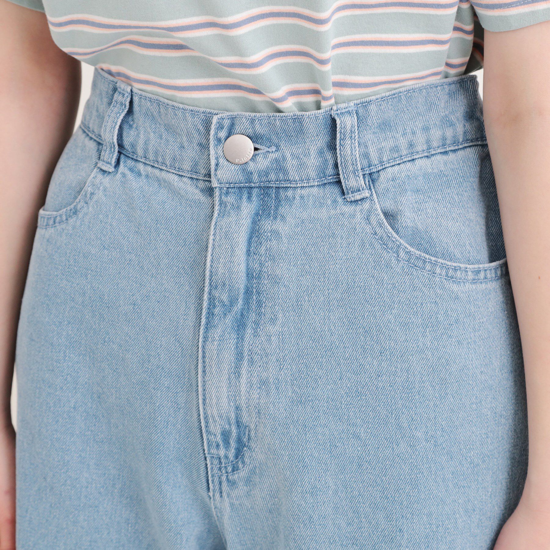 PINK-latte「膝ダメージデニムパンツ」|その他|